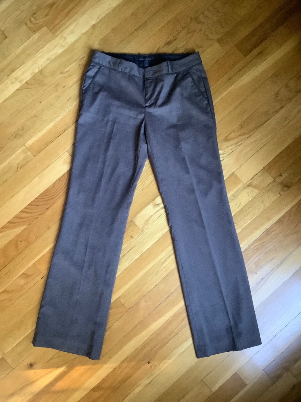 Banana Republic Factory Ryan Fit Boot Cut Fully Lined Pants Brown Size 8